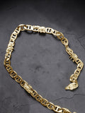 Elegante tobillera 14k oro laminado